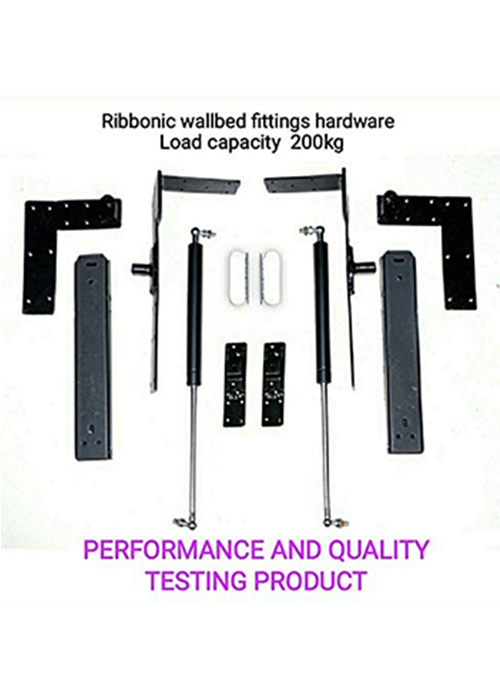 Ribbonic Wall Beds Fittings Hardware Double Size Horizontal-200 Kg(6 by 4)