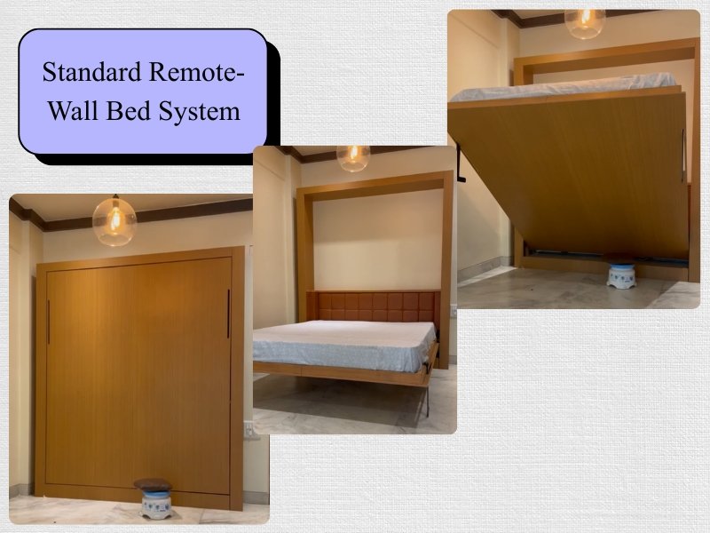 Standard remote wall bed system 