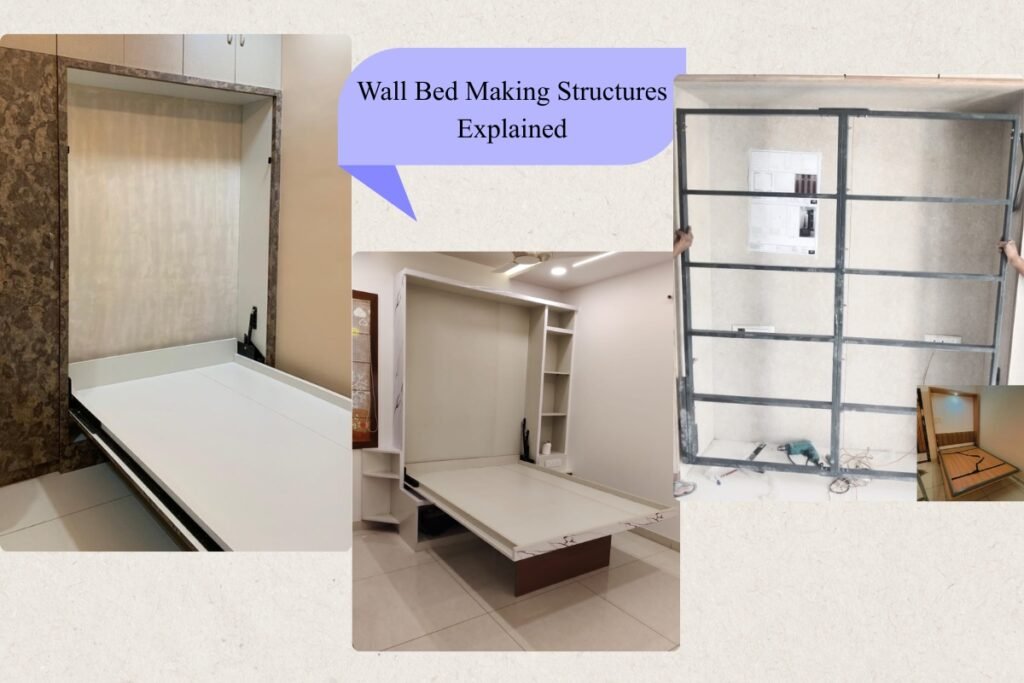 Wall bed making structure explained